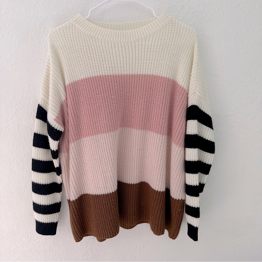 Striped Knit Sweater